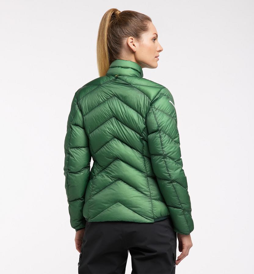 Haglöfs Womens L.I.M Essens Down Jacket Green New Zealand 96402KNWY